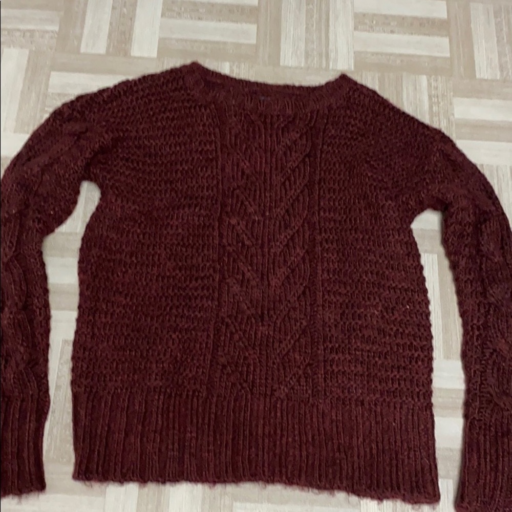 Burgundy sweater